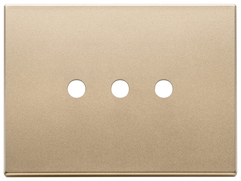 Plate 3Mx3 Tondo satin gold