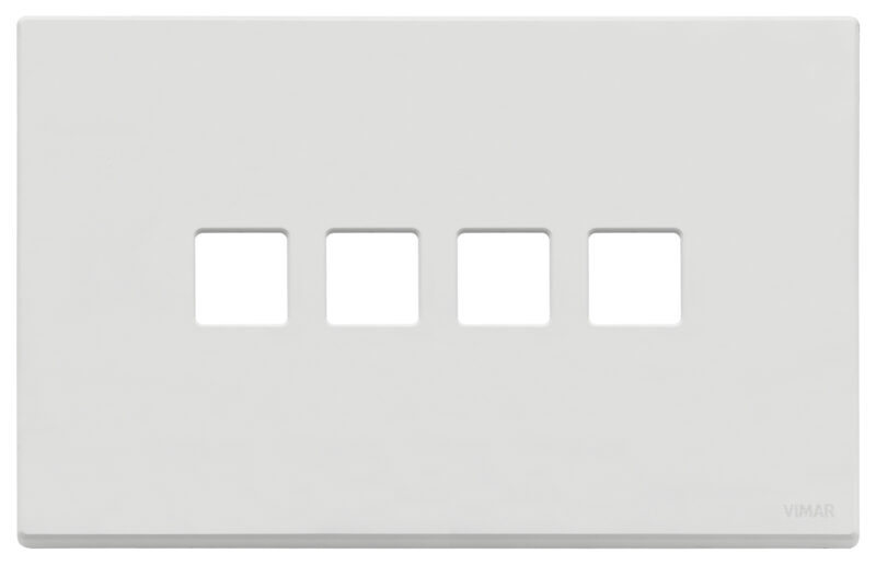 Plate 4Mx4 Flat matt white