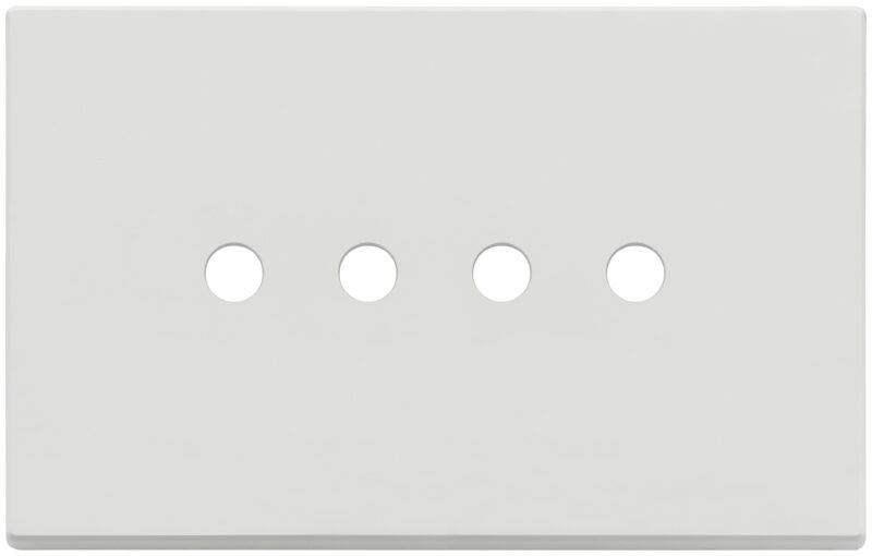 Plate 4Mx4 Tondo matt white