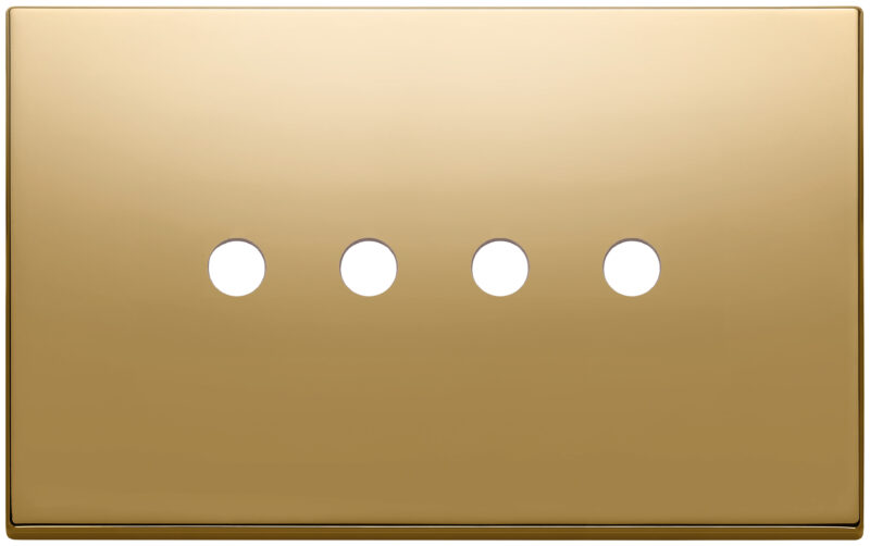 Plate 4Mx4 Tondo gold