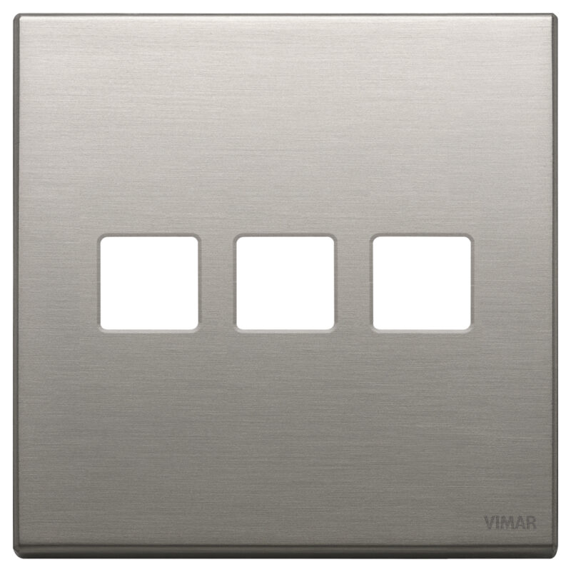 Plate 3Mx3 BS Flat brushed nickel