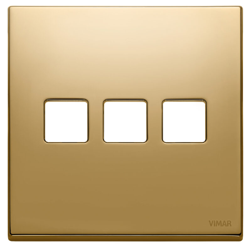 Plate 3Mx3 BS Flat gold