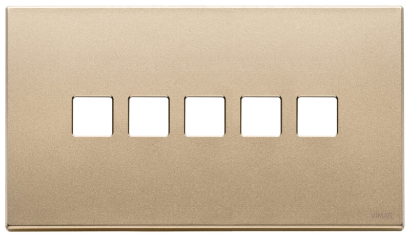 Plate 5Mx5 BS Flat satin gold