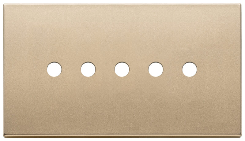 Plate 5Mx5 BS Tondo satin gold