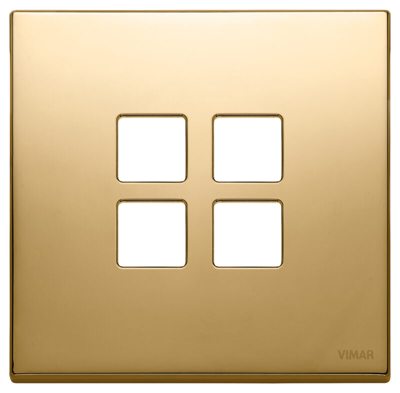 Plate 2Mx4 Flat gold