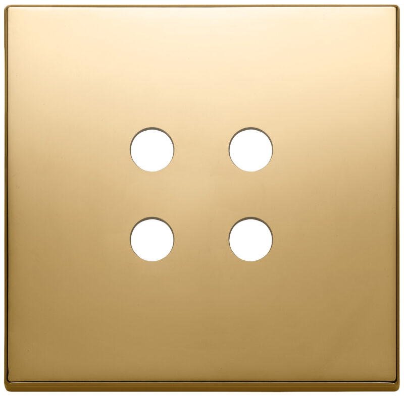 Plate 2Mx4 Tondo gold