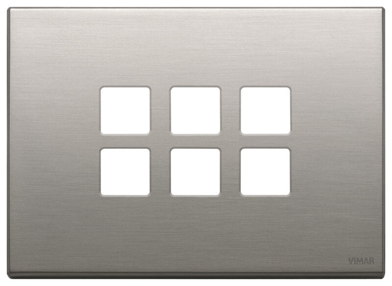 Plate 3Mx6 Flat brushed nickel