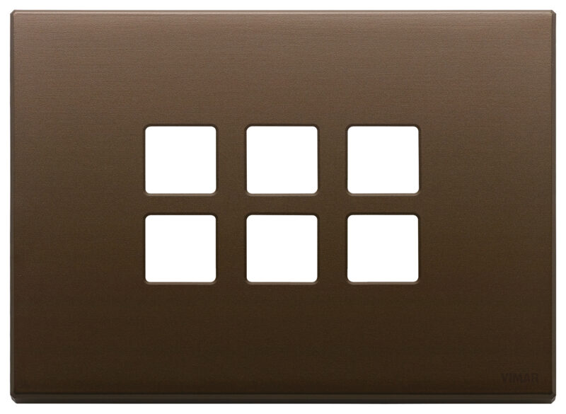 Plate 3Mx6 Flat brushed dark bronze