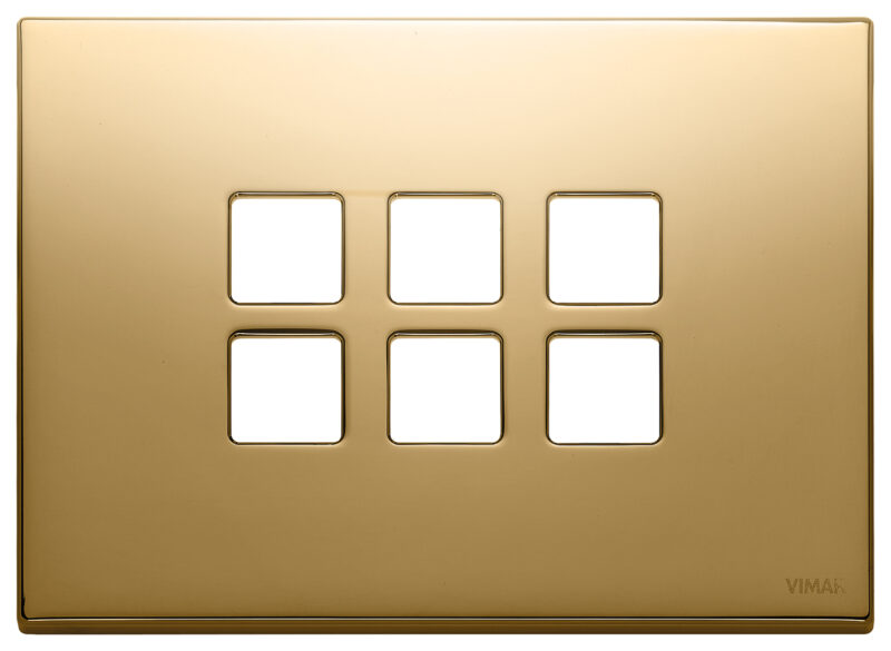 Plate 3Mx6 Flat gold