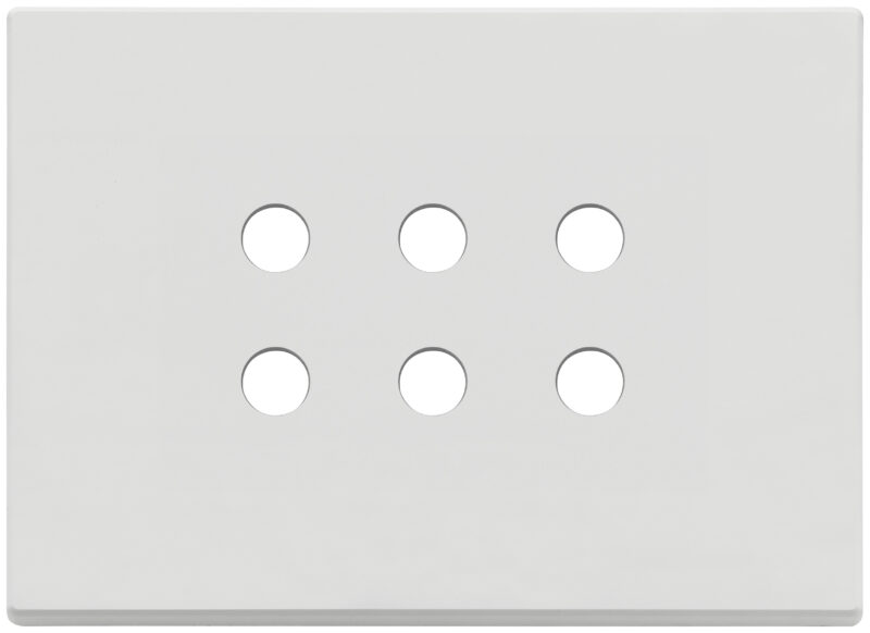 Plate 3Mx6 Tondo matt white