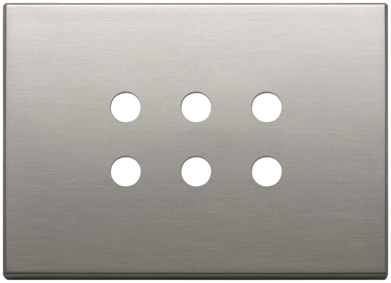 Plate 3Mx6 Tondo brushed nickel