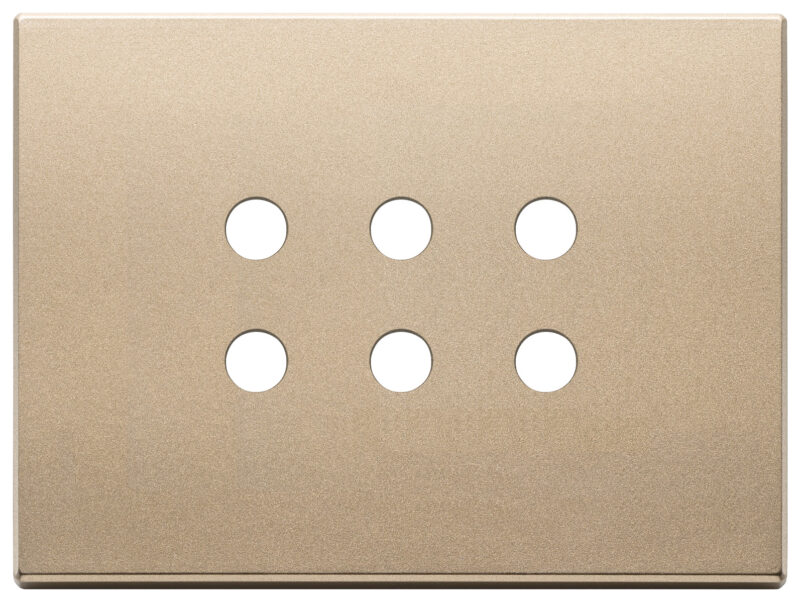 Plate 3Mx6 Tondo satin gold