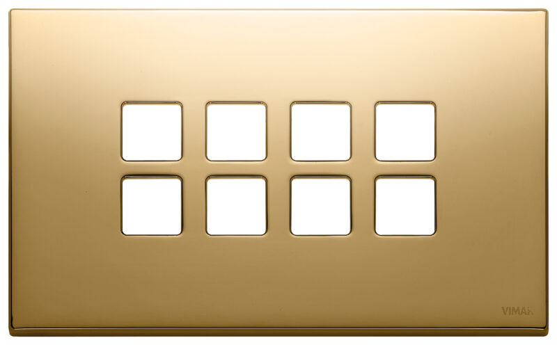 Plate 4Mx8 Flat gold