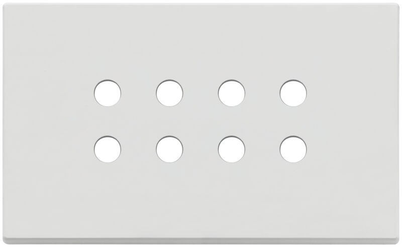 Plate 4Mx8 Tondo matt white