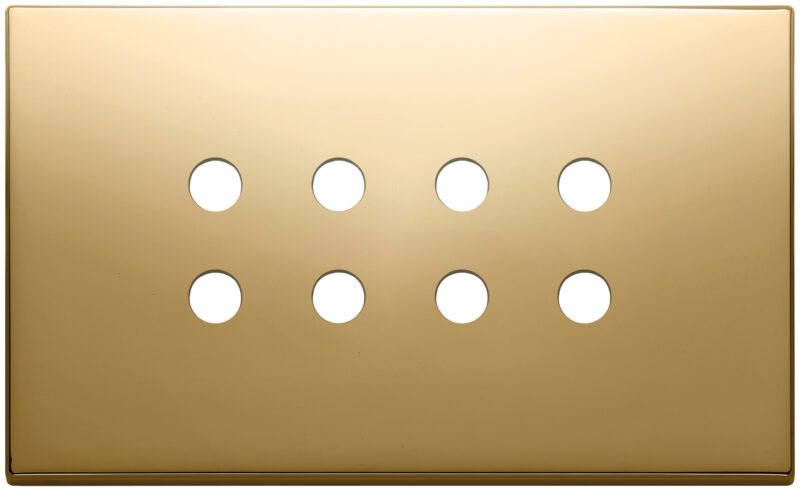 Plate 4Mx8 Tondo gold
