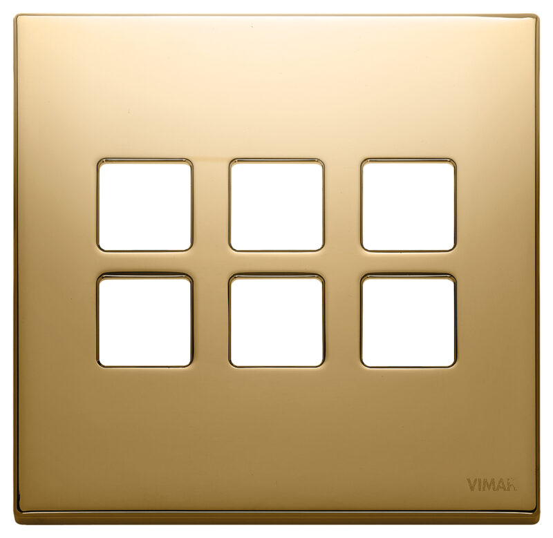 Plate 3Mx6 BS Flat gold
