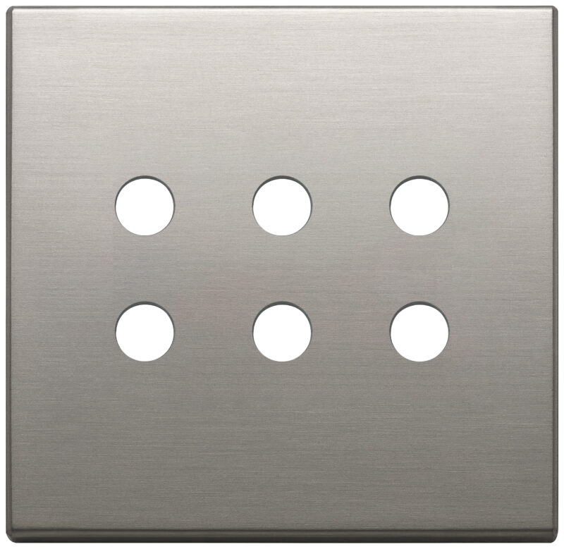 Plate 3Mx6 BS Tondo brushed nickel