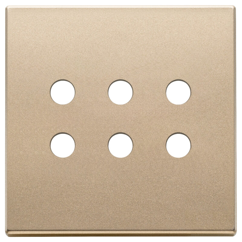 Plate 3Mx6 BS Tondo satin gold