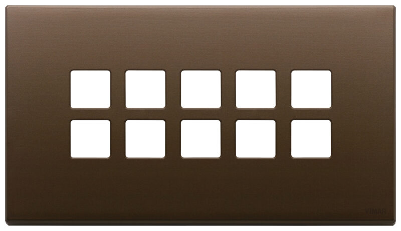 Plate 5Mx10 Flat BS brushed dark bronze