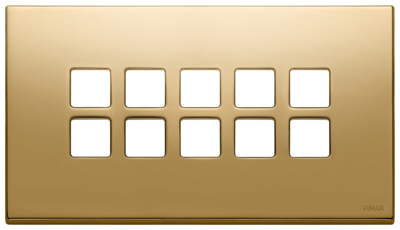 Plate 5Mx10 BS Flat gold