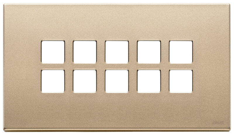 Plate 5Mx10 BS Flat satin gold