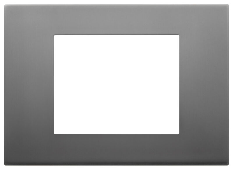Plate 3M metal satin inox