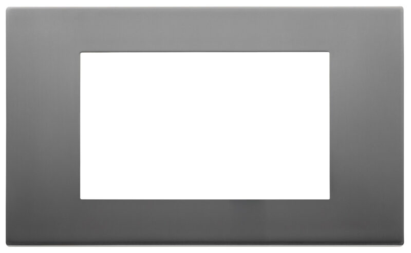 Plate 4M metal satin inox