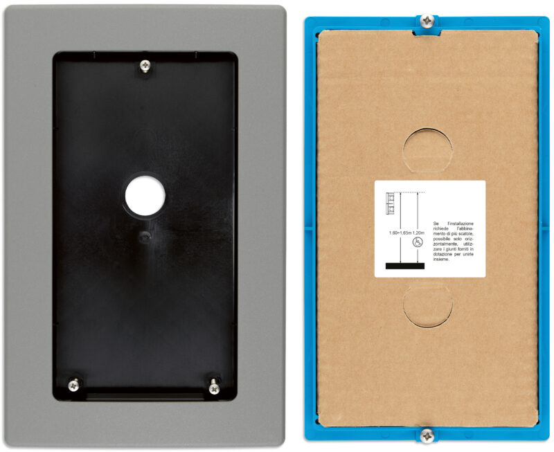 Semi-flush accessories for plate 40170