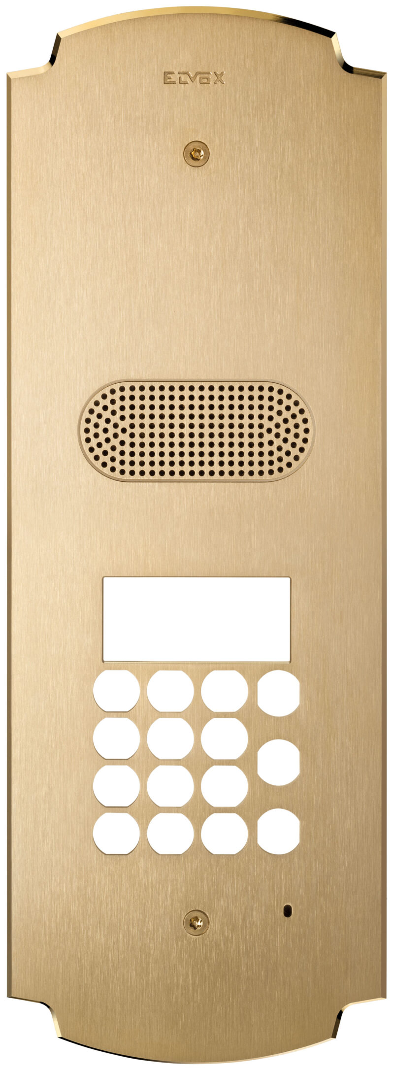Plate Patavium 2F+ audio+keypad brass