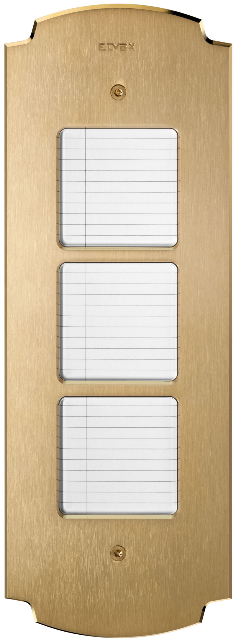 Plate Patavium 2F+ cards brass