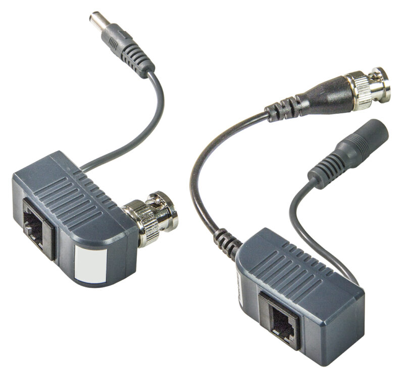 Video transducer Balun+power supp.2ch.2p