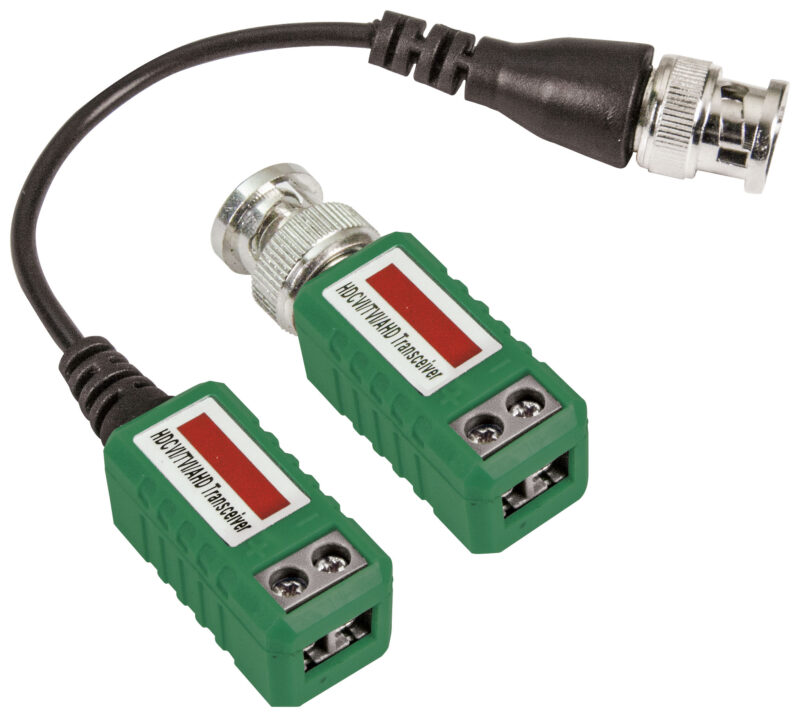 Pair 1-chann.video transducers