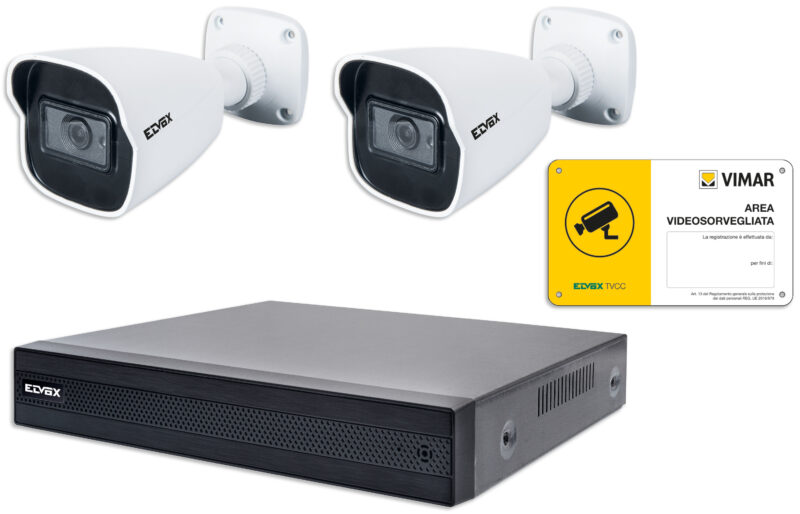 Kit IP 4CH PoE 5 Mpx FF H.265+cam NDAA