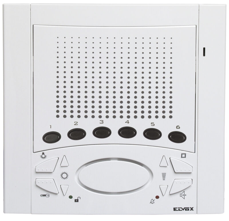 Flush-mounted intercom interphone, white