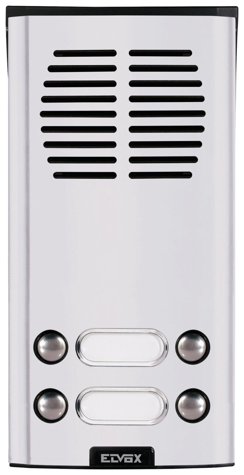 4-button audio surface plate grey