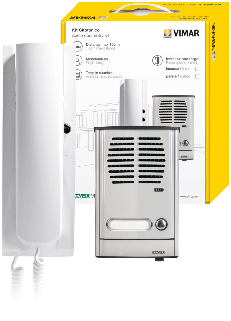 1-family door entry kit white