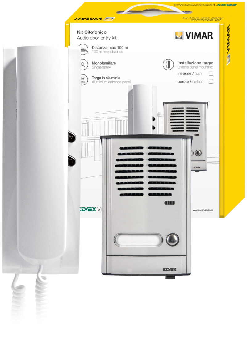 One-family interphone kit, white