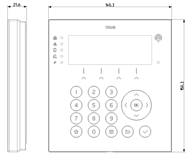 By-alarm Plus keypad with display+transp - Image 2