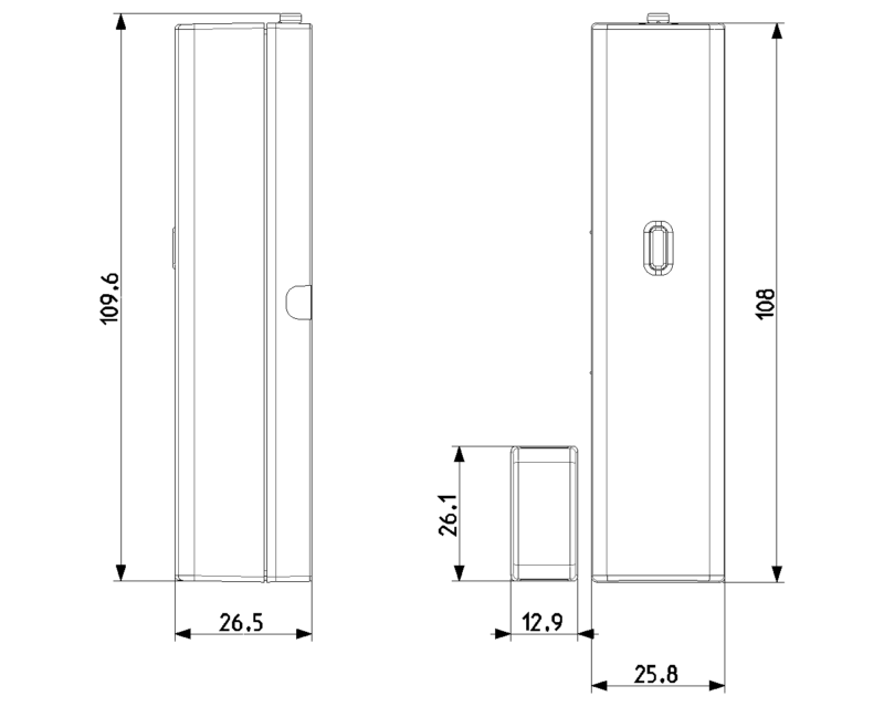 By-alarm Plus RF magnetic contact white - Image 2