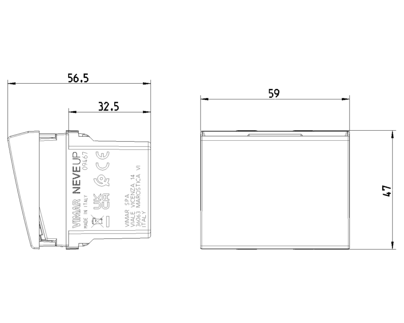Connected NFC/RFID switch carbon matt - Image 2
