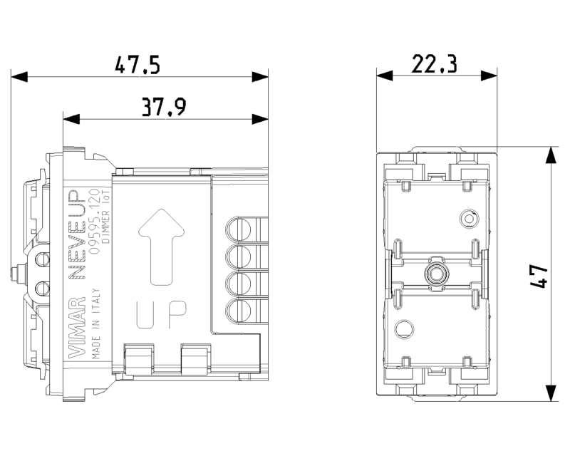 IoT connected dimmer mechanism 120V - Image 2