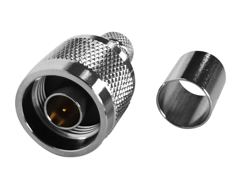 N male crimp connector for cable type LMR-400
