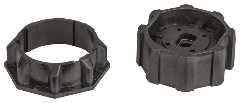 Octagonal tube adaptor Ø60 mm