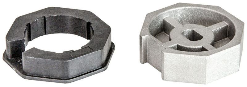 Octagonal tube adaptor Ø70 mm