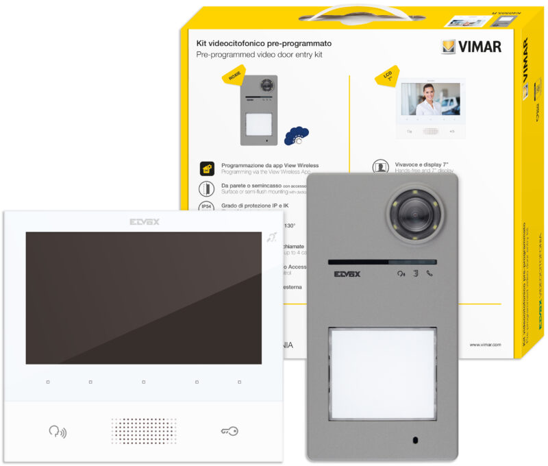 Kit videocitofonico m/bif.TAB 7 b.+40170