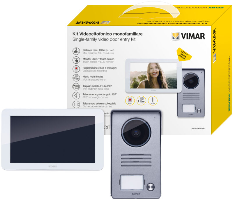 One-family kit 7in video touch DIN suppl