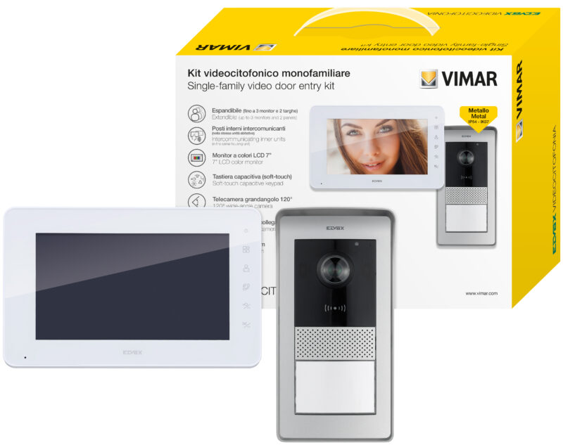 One-family kit 7in video RFID DIN supply