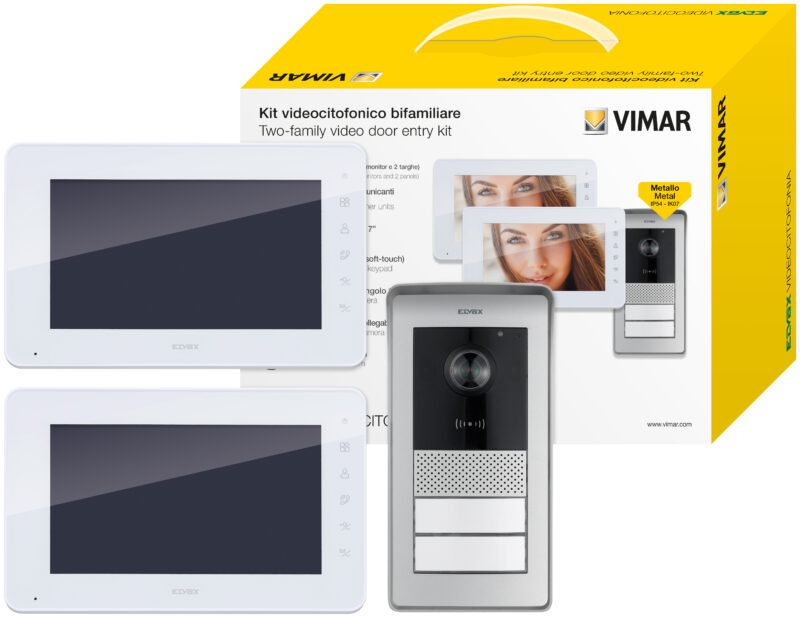 2-family kit 7in video RFID DIN supply