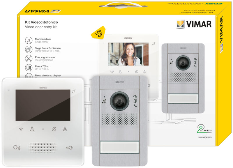 Video entry kit 1-Fam.2F+ TabFree 4,3
