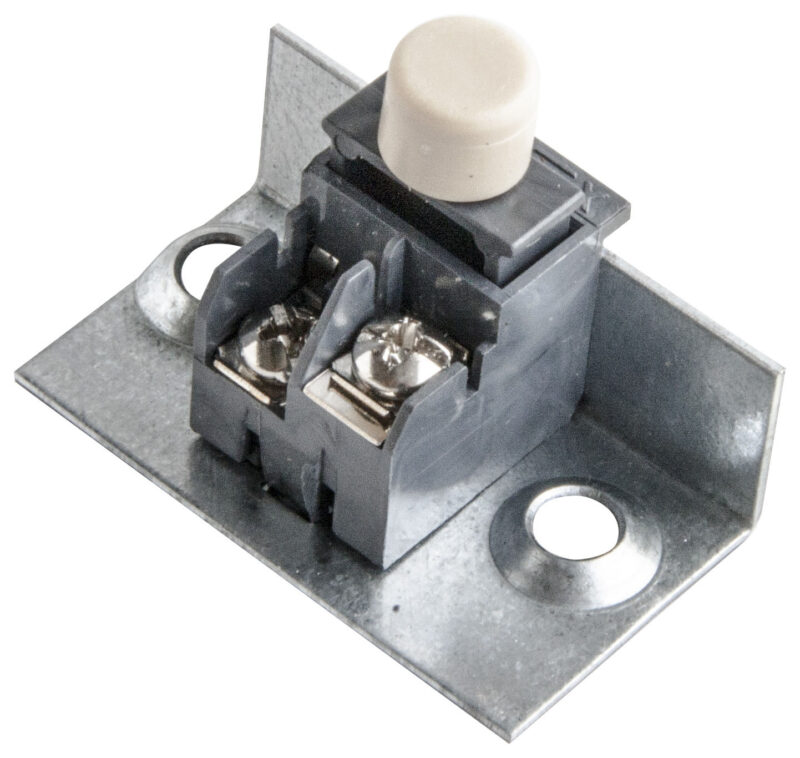 Button holder strip with 1 push-button